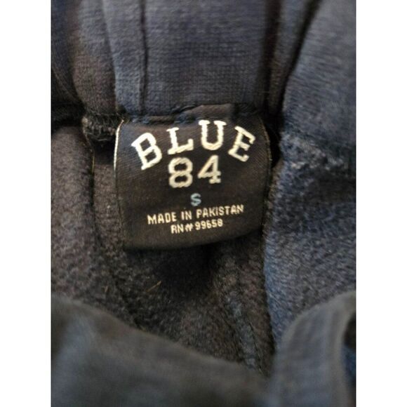 Vintage University Of Michigan Wolverines Sweatpants L Big 10 Navy Blue Distress - Picture 7 of 9